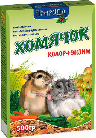 Хомячок колор+энзим Сузирье 500 г