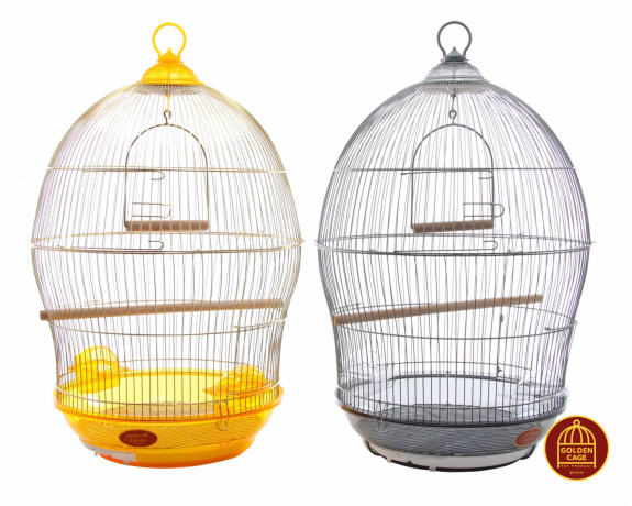 Клітка для малих та середніх птахів, кругла GOLDEN CAGE, 370